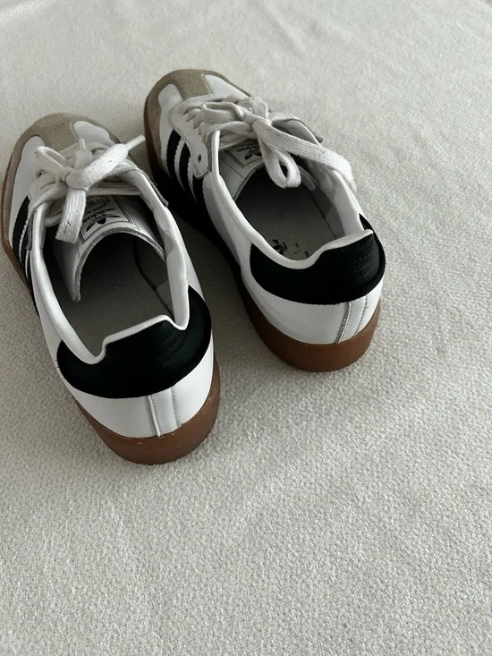 Adidas Women's Samba Sneakers in Black & White - Picture 4 of 9